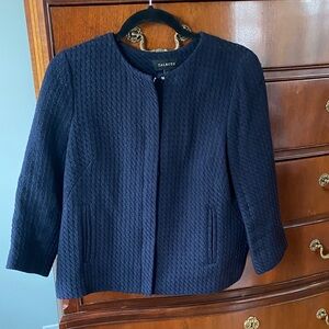 Talbots Textured Navy Blazer
